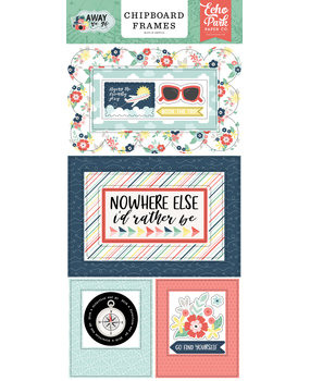 Echo Park Away We Go Chipboard Frames (AWG270065) (DISCONTINUED)