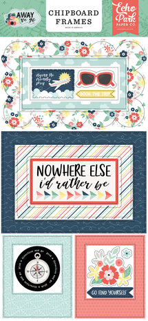 Echo Park Away We Go Chipboard Frames (AWG270065) (OUTLET)