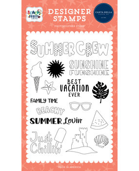 Carta Bella Summer Crew Clear Stamps (CBBE149043) (OUTLET)