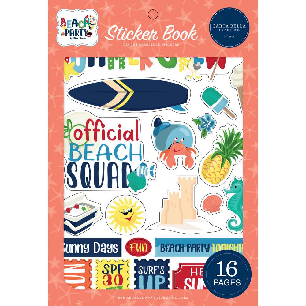 Sticker Fun Party Book Beach Party Sticker Book (CBBE149029) - Craftlines B.V.