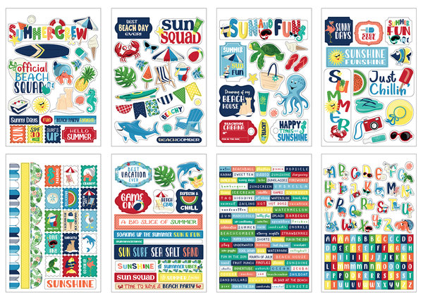 Carta Bella Beach Party Sticker Book (CBBE149029) (OUTLET)