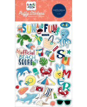 Carta Bella Beach Party Puffy Stickers (CBBE149066) (OUTLET) Carta Bella Beach Party Puffy Stickers (CBBE149066) (OUTLET)