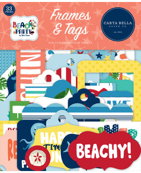 Carta Bella Beach Party Frames & Tags (CBBE149025) (OUTLET)