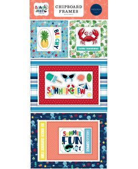 Carta Bella Beach Party Chipboard Frames (CBBE149065) (OUTLET)