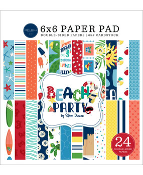 Carta Bella Beach Party 6x6 Inch Paper Pad (CBBE149023) (OUTLET)