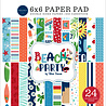 Carta Bella Beach Party 6x6 Inch Paper Pad (CBBE149023) (DISCONTINUED) Carta Bella Beach Party 6x6 Inch Paper Pad (CBBE149023) (DISCONTINUED)