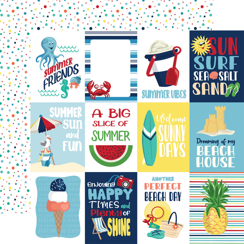 Carta Bella Beach Party 12x12 Inch Collection Kit (CBBE149016) (OUTLET)