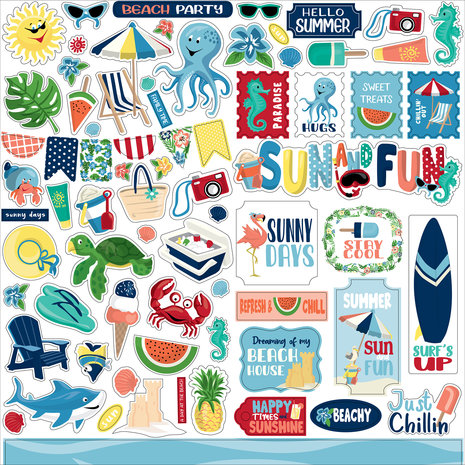 Carta Bella Beach Party 12x12 Inch Collection Kit (CBBE149016) (OUTLET) Carta Bella Beach Party 12x12 Inch Collection Kit (CBBE149016) (OUTLET)