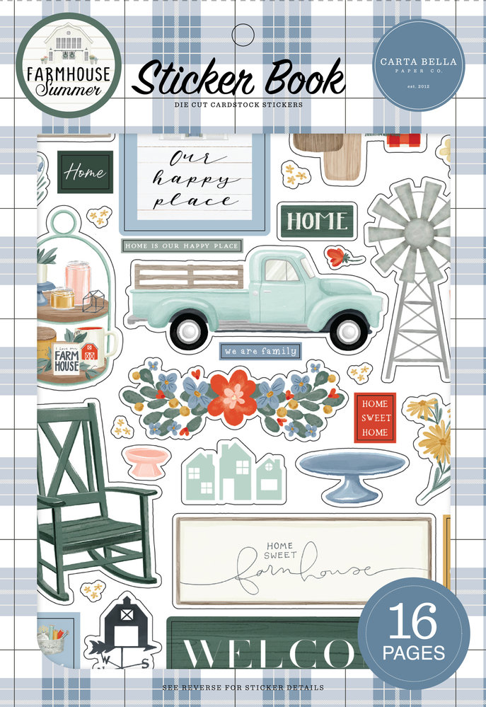 Carta Bella Farmhouse Summer Sticker Book (CBFAS150029) (OUTLET)