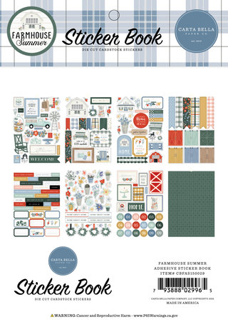 Carta Bella Farmhouse Summer Sticker Book (CBFAS150029) (OUTLET)