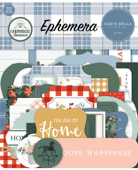 Carta Bella Farmhouse Summer Ephemera (CBFAS150024) (OUTLET)
