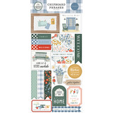 Carta Bella Farmhouse Summer Chipboard Phrases (CBFAS150022) (OUTLET)