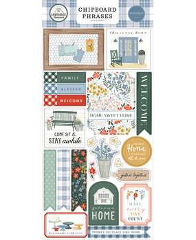 Carta Bella Farmhouse Summer Chipboard Phrases (CBFAS150022) (OUTLET)