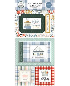 Carta Bella Farmhouse Summer Chipboard Frames (CBFAS150065) (OUTLET)