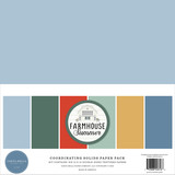 Carta Bella Farmhouse Summer 12x12 Inch Coordinating Solids Paper Pack (CBFAS150015) (OUTLET)