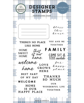 Carta Bella Bless This House Clear Stamps (CBFAS150045) (OUTLET)
