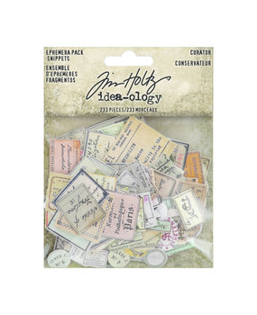 Idea-ology Tim Holtz Curator Snippets Ephemera Pack (TH94152) Idea-ology Tim Holtz Curator Snippets Ephemera Pack (TH94152)