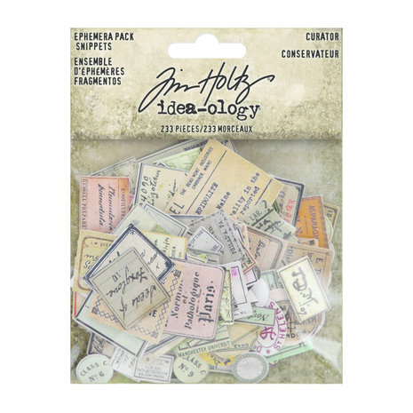 Idea-ology Tim Holtz Curator Snippets Ephemera Pack (TH94152) Idea-ology Tim Holtz Curator Snippets Ephemera Pack (TH94152)
