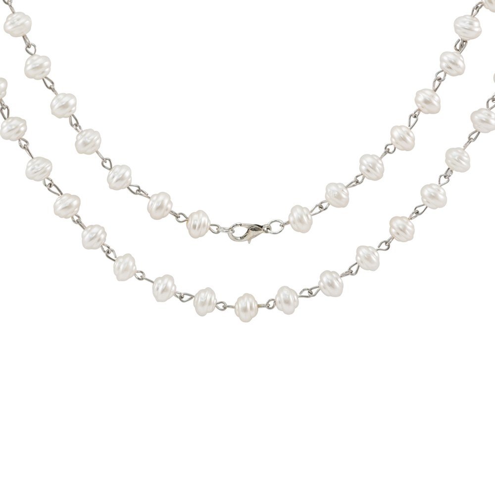 Idea-ology Tim Holtz Assemblage Chain 18 Inch Beaded Swirly Pearl (THA20088) (DISCONTINUED) Idea-ology Tim Holtz Assemblage Chain 18 Inch Beaded Swirly Pearl (THA20088) (DISCONTINUED)