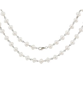 Idea-ology Tim Holtz Assemblage Chain 18 Inch Beaded Swirly Pearl (THA20088) (DISCONTINUED)