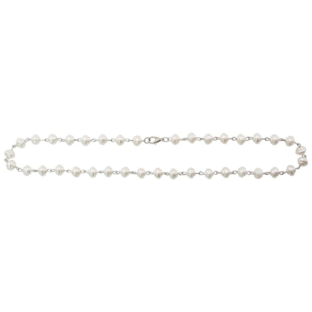 Idea-ology Tim Holtz Assemblage Chain 18 Inch Beaded Swirly Pearl (THA20088) (DISCONTINUED) Idea-ology Tim Holtz Assemblage Chain 18 Inch Beaded Swirly Pearl (THA20088) (DISCONTINUED)