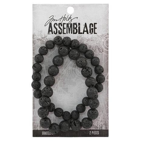 Idea-ology Tim Holtz Assemblage Bracelets Lava Bead (2pcs) (THA20103) (DISCONTINUED)