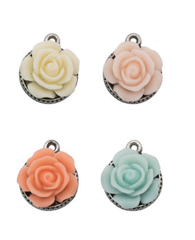 Idea-ology Tim Holtz Assemblage Charms Roses (8pcs) (THA20043) (DISCONTINUED)