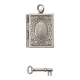 Idea-ology Tim Holtz Assemblage Locket Book and Key (2pcs) (THA20121) (DISCONTINUED)