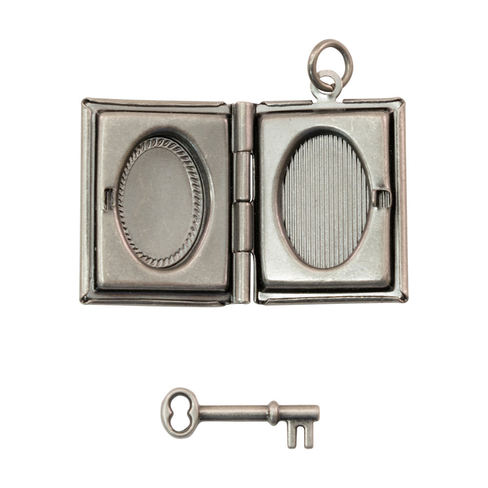 Idea-ology Tim Holtz Assemblage Locket Book and Key (2pcs) (THA20121) (DISCONTINUED) Idea-ology Tim Holtz Assemblage Locket Book and Key (2pcs) (THA20121) (DISCONTINUED)
