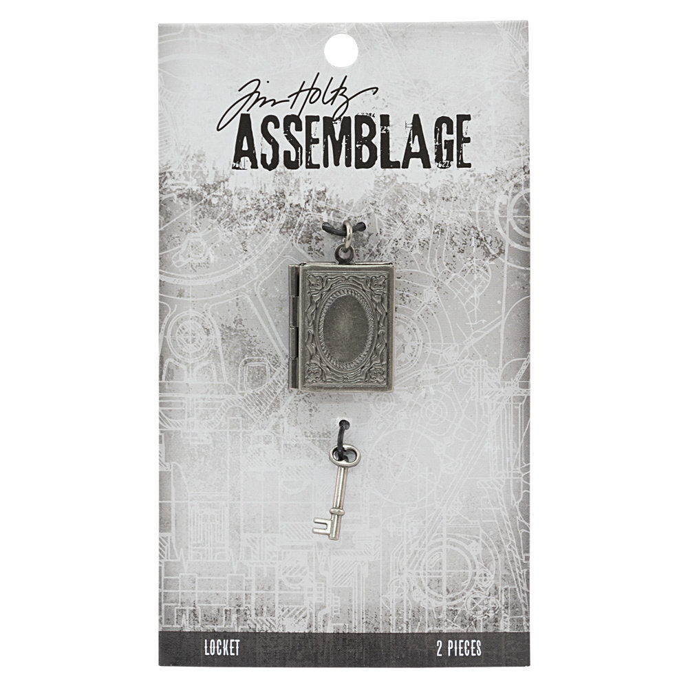 Idea-ology Tim Holtz Assemblage Locket Book and Key (2pcs) (THA20121) (DISCONTINUED)