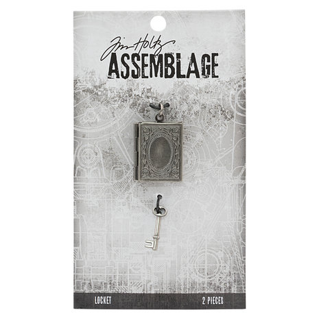 Idea-ology Tim Holtz Assemblage Locket Book and Key (2pcs) (THA20121) (DISCONTINUED)