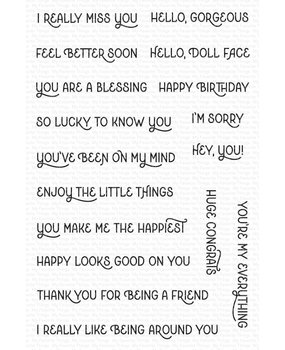 My Favorite Things Stylish Sentiments Clear Stamps (CS-671) (OUTLET)