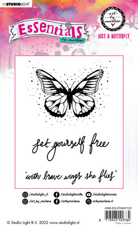 Art By Marlene Essentials Cling Stamps Just A Butterfly (ABM-ES-STAMP129) (OUTLET) Art By Marlene Essentials Cling Stamps Just A Butterfly (ABM-ES-STAMP129) (OUTLET)