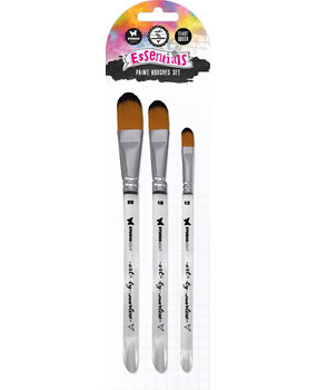 Art By Marlene Essentials Paint Brushes Set Filbert (3pcs) (ABM-ES-BRUSH02) (BASIC)