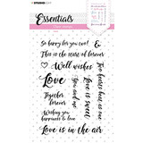 Studio Light Sentiments/Wishes Love Clear Stamps (SL-ES-STAMP179) (OUTLET)