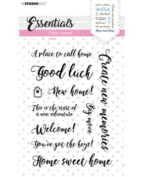Studio Light Sentiments/Wishes Home Clear Stamps (SL-ES-STAMP180) (OUTLET) Studio Light Sentiments/Wishes Home Clear Stamps (SL-ES-STAMP180) (OUTLET)
