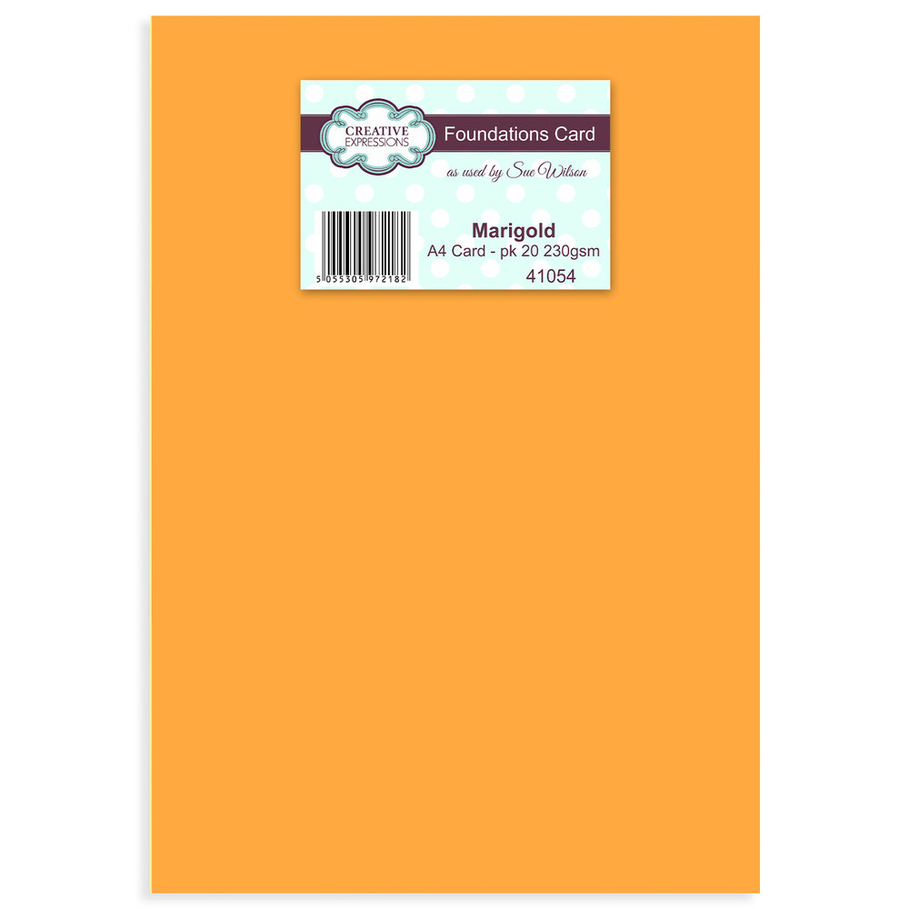 Creative Expressions Sue Wilson Foundations Card Marigold A4 230gsm (20pcs) (41054) (OUTLET)
