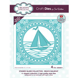 Creative Expressions Sue Wilson Craft Die Stained Glass Beach Sailboat (CED24011) (OUTLET)