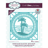 Creative Expressions Sue Wilson Craft Die Stained Glass Beach Palms (CED24012) (OUTLET)