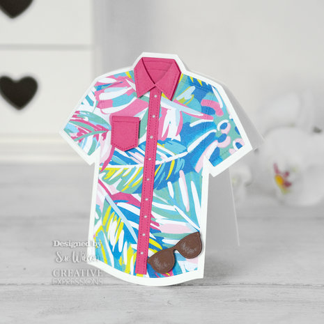 Creative Expressions Sue Wilson Craft Die Shaped Cards Hawaiian Shirt (CED2154) (OUTLET)