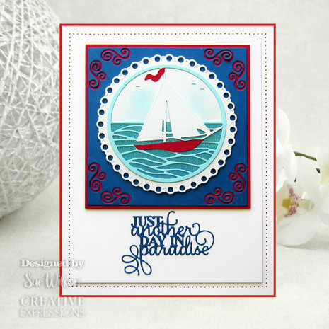Creative Expressions Sue Wilson Craft Die Mini Expressions Just Another Day In Paradise (CEDME105) (OUTLET)