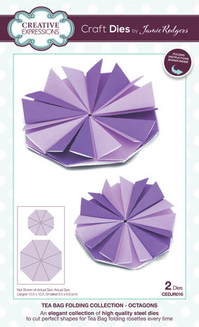 Creative Expressions Jamie Rodgers Craft Die Tea Bag Folding Octagons (CEDJR016) (OUTLET)