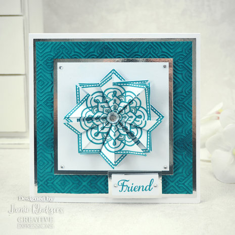 Creative Expressions Jamie Rodgers Clear Stamp A5 Squares Tea Bag Folding (CEC982) (OUTLET)