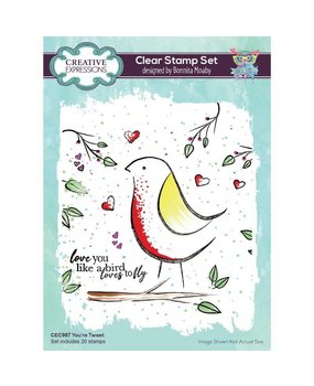 Creative Expressions Bonnita Moaby Clear Stamp A5 You're Tweet (CEC987) (OUTLET)