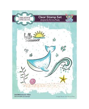 Creative Expressions Bonnita Moaby Clear Stamp A5 Summer Vibes (CEC984) (OUTLET)