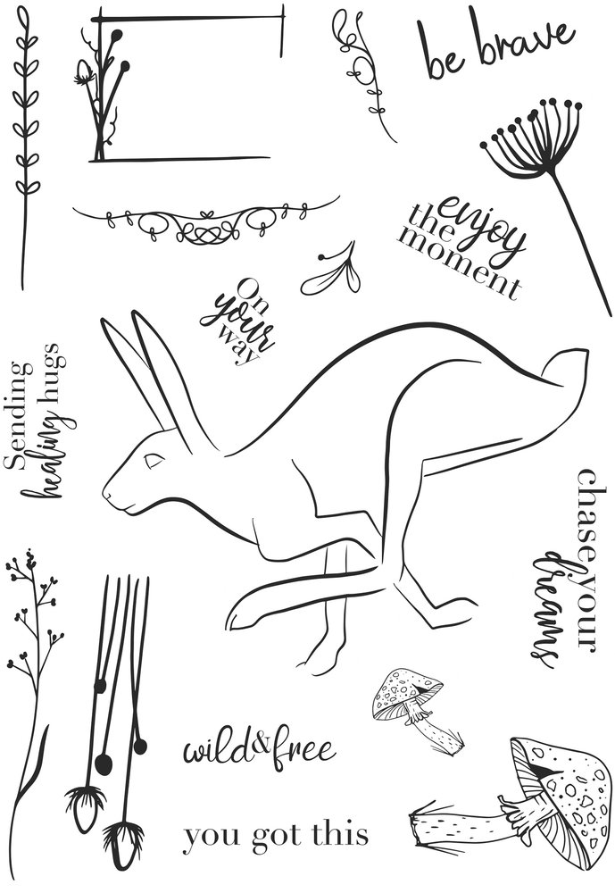 Creative Expressions Bonnita Moaby Clear Stamp A5 Be Brave (CEC988) (OUTLET)