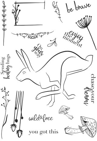 Creative Expressions Bonnita Moaby Clear Stamp A5 Be Brave (CEC988) (OUTLET)