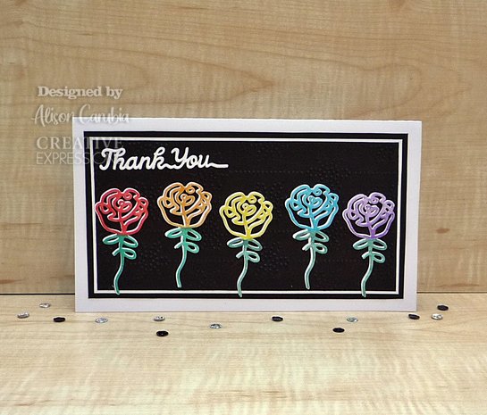 Creative Expressions Craft Dies One-Liner Collection Roses (CEDSE005) (OUTLET)