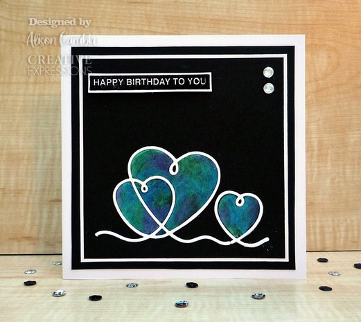 Creative Expressions Craft Dies One-Liner Collection Hearts (CEDSE006) (OUTLET)