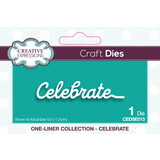 Creative Expressions Craft Dies One-Liner Collection Celebrate (CEDSE013) (OUTLET)